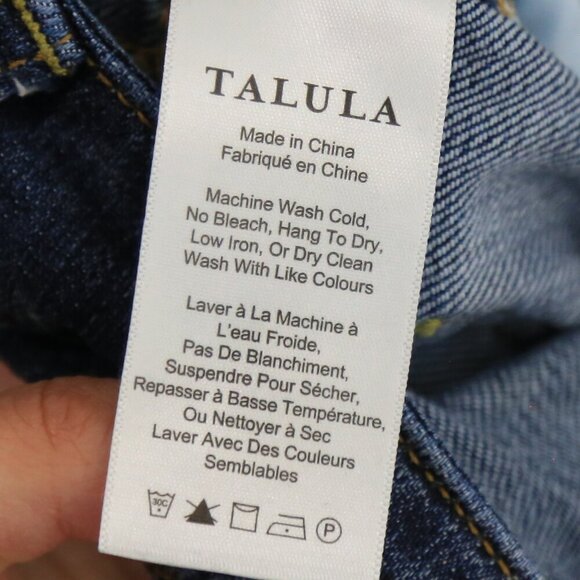 Aritzia Talula Denim Jean Cut Off Y2K Low Rise Beach Shorts Low Rise Micro - Picture 5 of 6